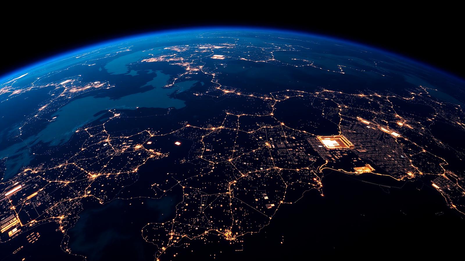 A connected world representing IDIA Solution's global vision